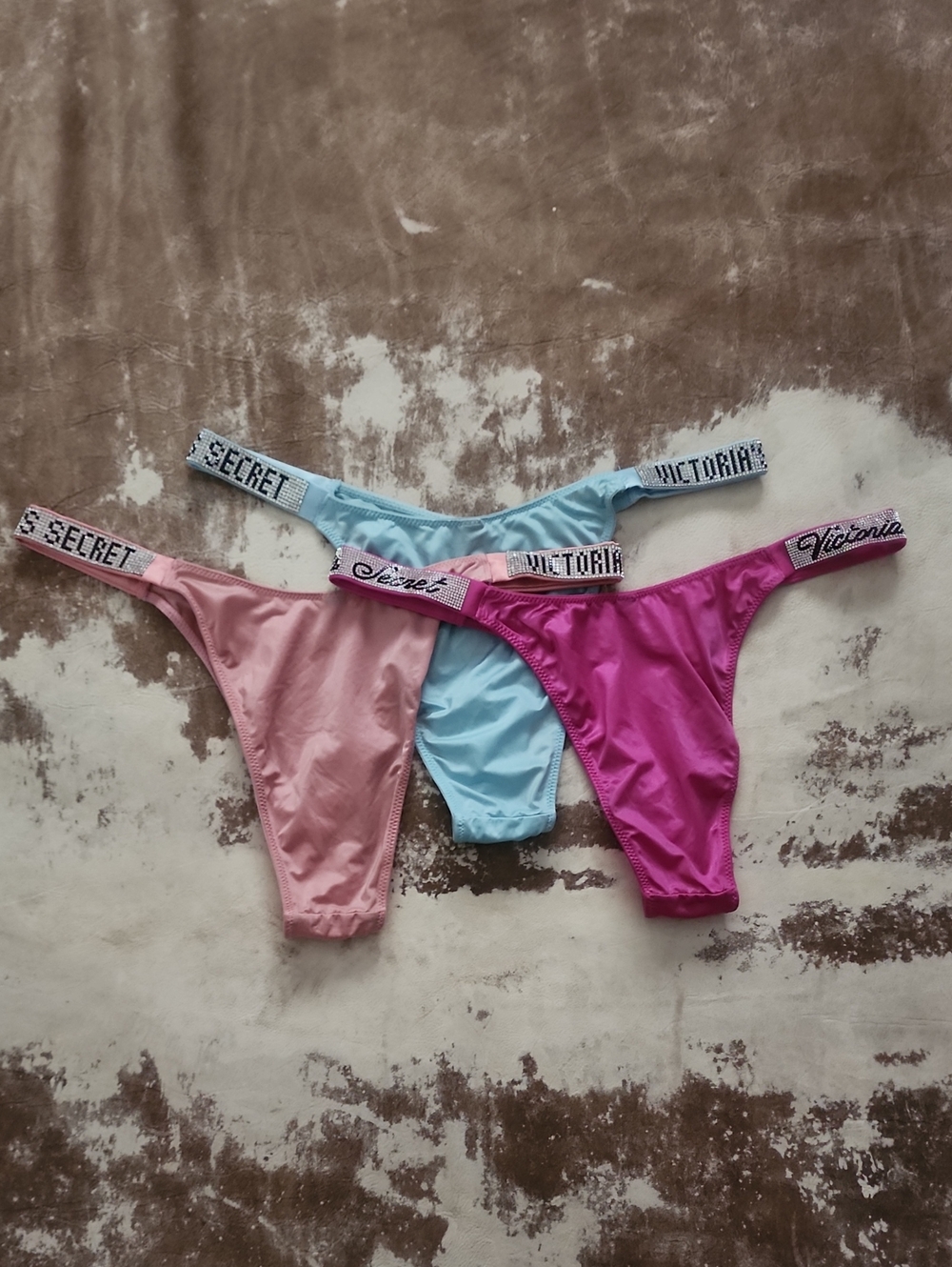 VS 3 Pair Bling Brazilian Very Sexy Panties. Size: M - Picture 4 of 7